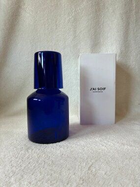 Maison Balzac J’ai Soif Indigo Carafe Tumbler Glass Set New in Box